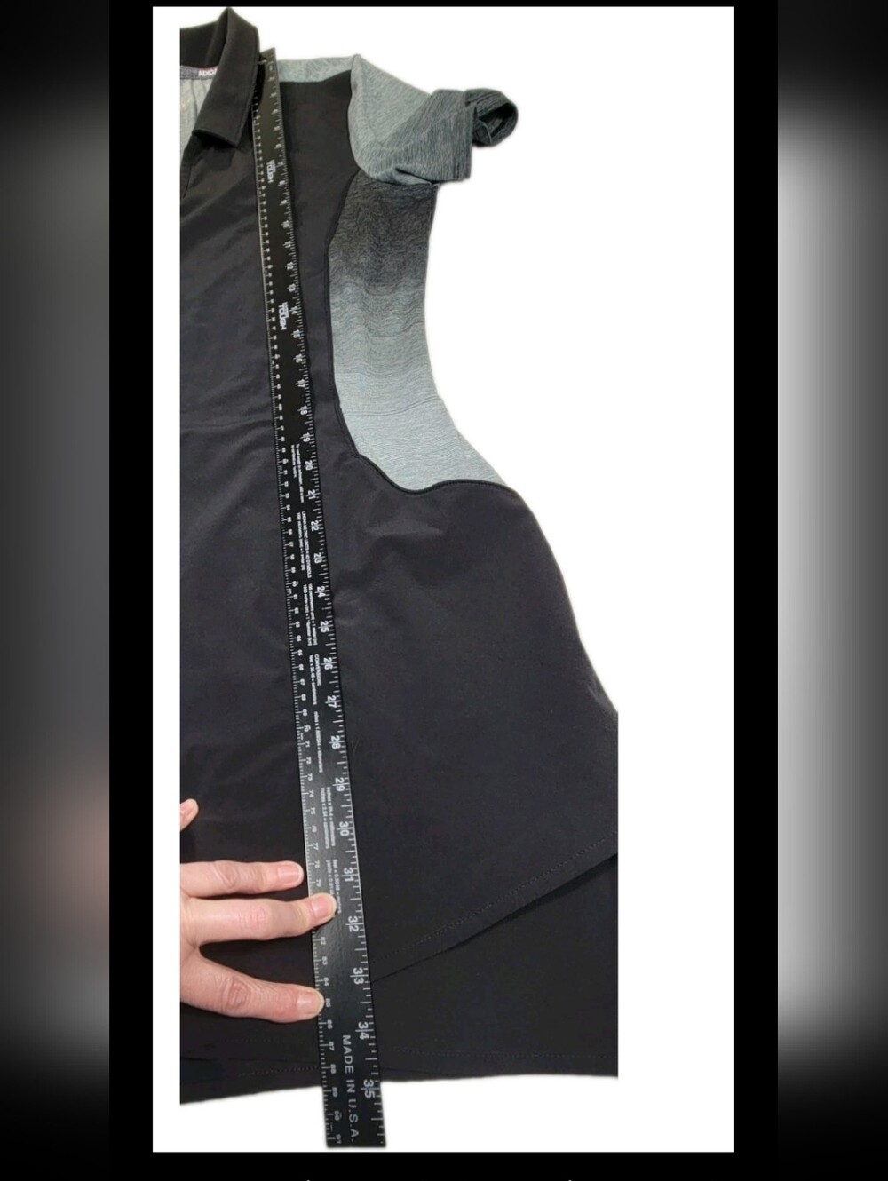 Adidas Womens Rangewear Golf Dress Size Medium Black Gray Color Sporty Collar EC - Picture 7 of 11
